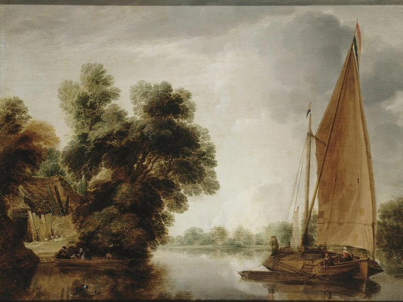 1612-Gillis Peeters il Vecchio - Vista di un fiume - Hermitage, San Pietroburgo